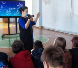 Казаки отряда "Русь" в Ильинской школе